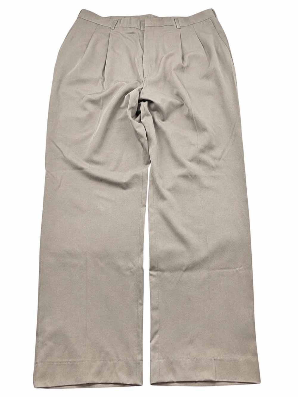 Haggar Gentleman’s Fit Dress Pants Mens 38x32 Khaki Pleated USA Made